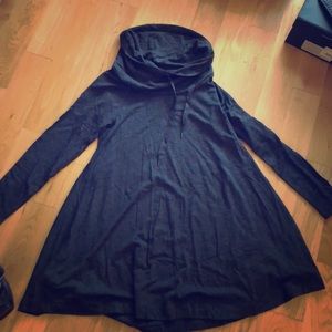 NWT Lou & Grey super soft cowl neck LS dress